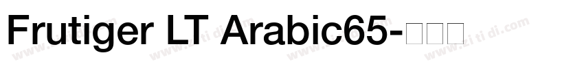 Frutiger LT Arabic65字体转换